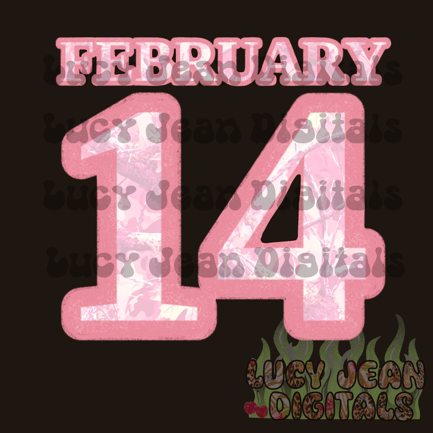 Feb 14 Camo PNG