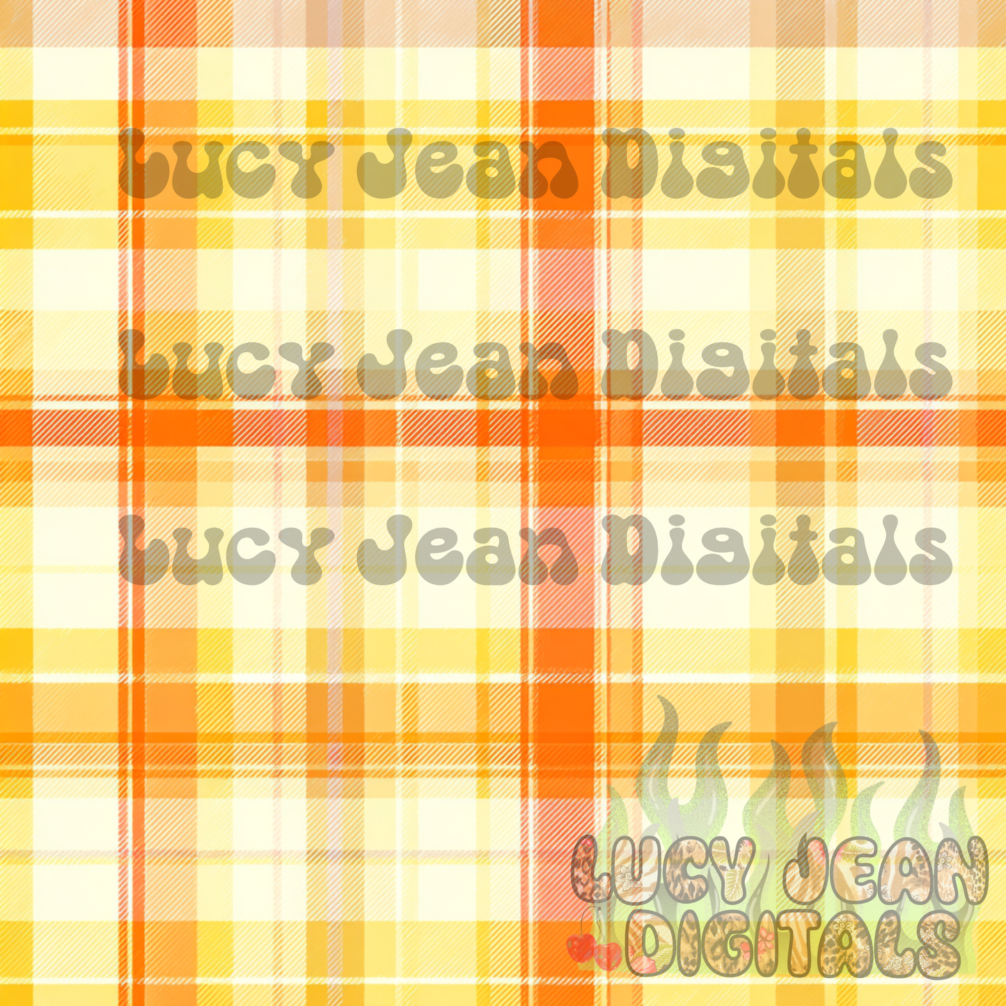 Yellow/orange plaid Seamless File- 2026