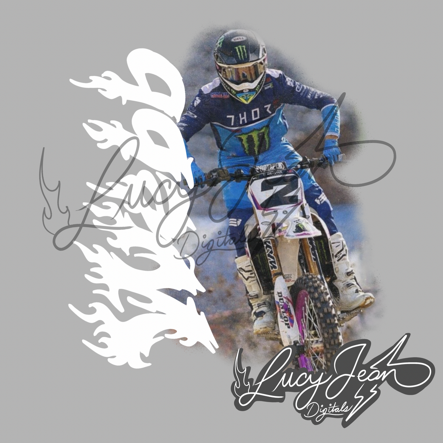 #2 dirt bike rider png (two colorways included)- 2026