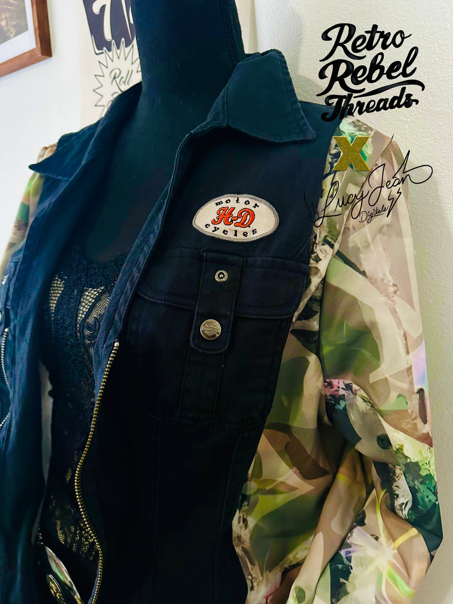 Women’s XL Boujee Camo/ HD mashup jacket