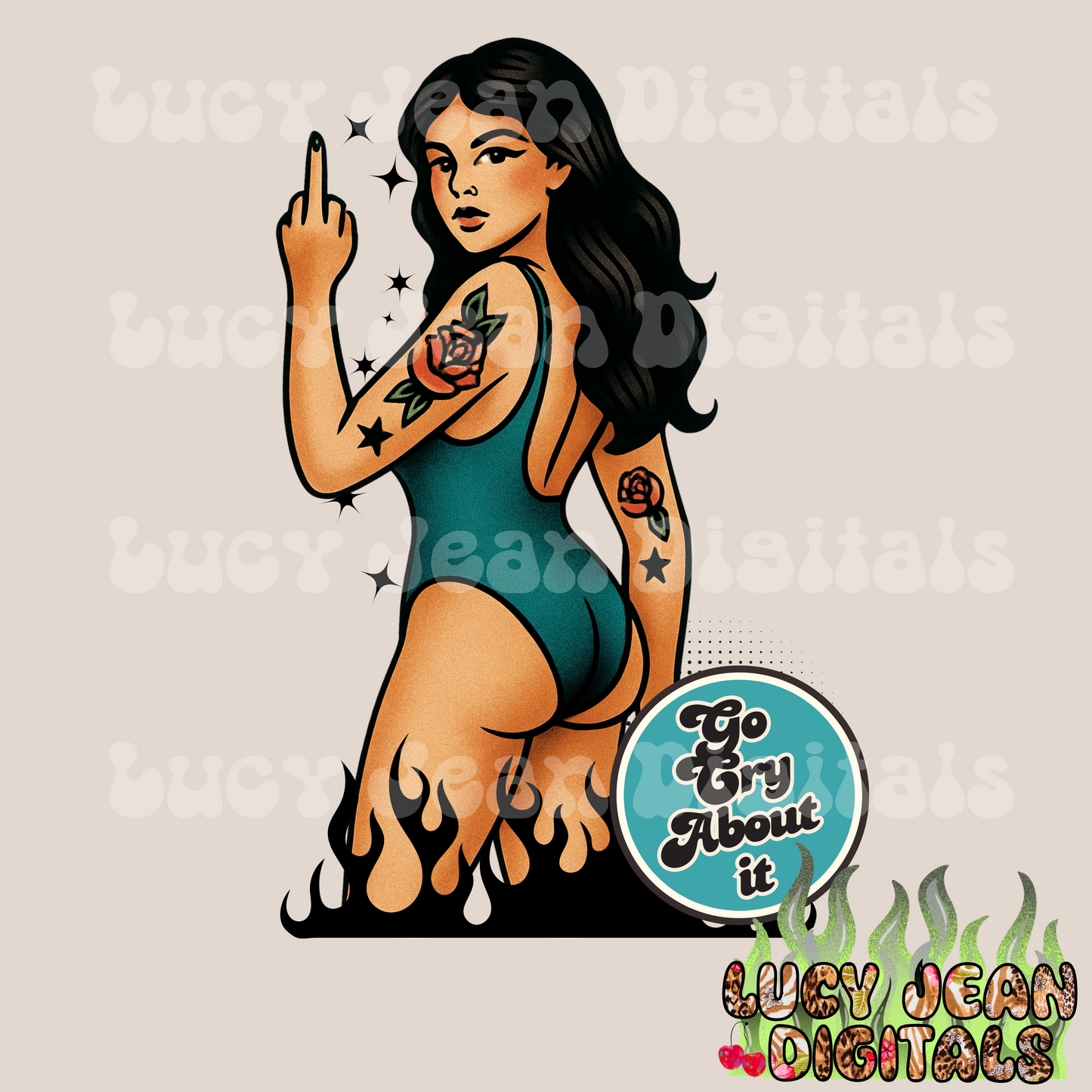 Cry about it Pinup PNG