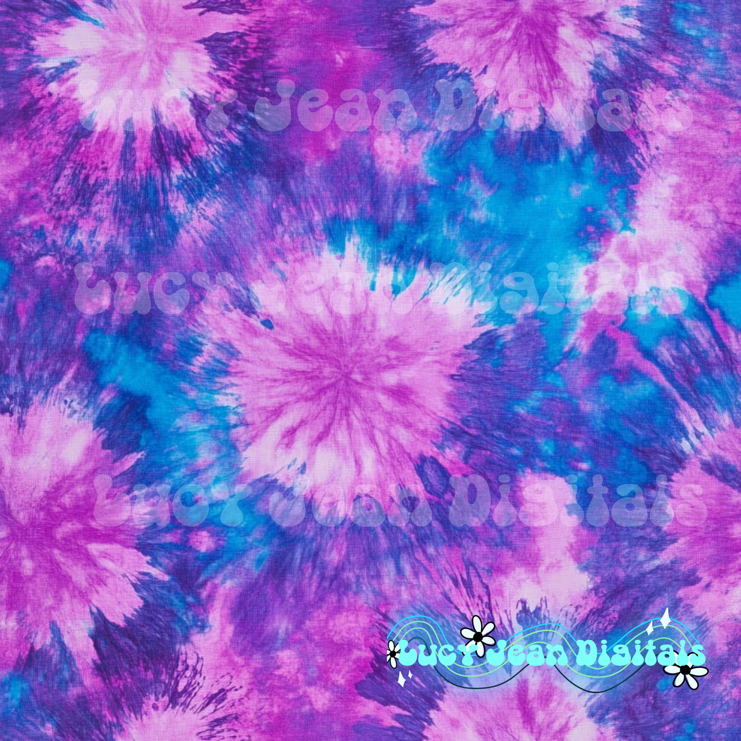 Purple/Blue Tie Dye Seamless File