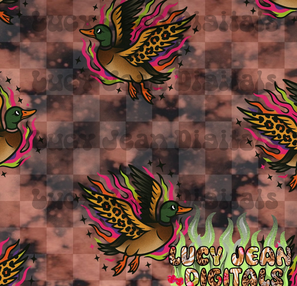 Mallard acid washed checkered Seamless File