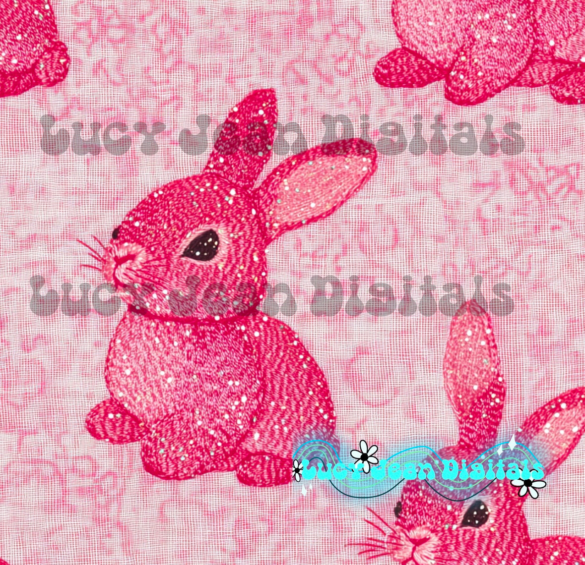 Pink Bunny Seamless file