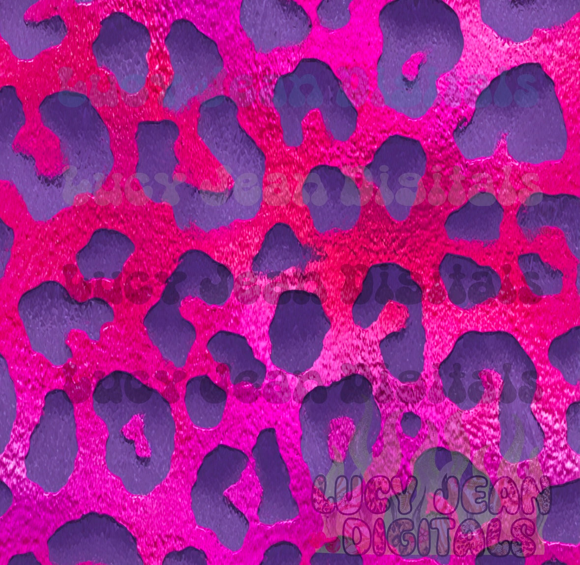 Pink/Purple Holo large Leopard print Seamless File