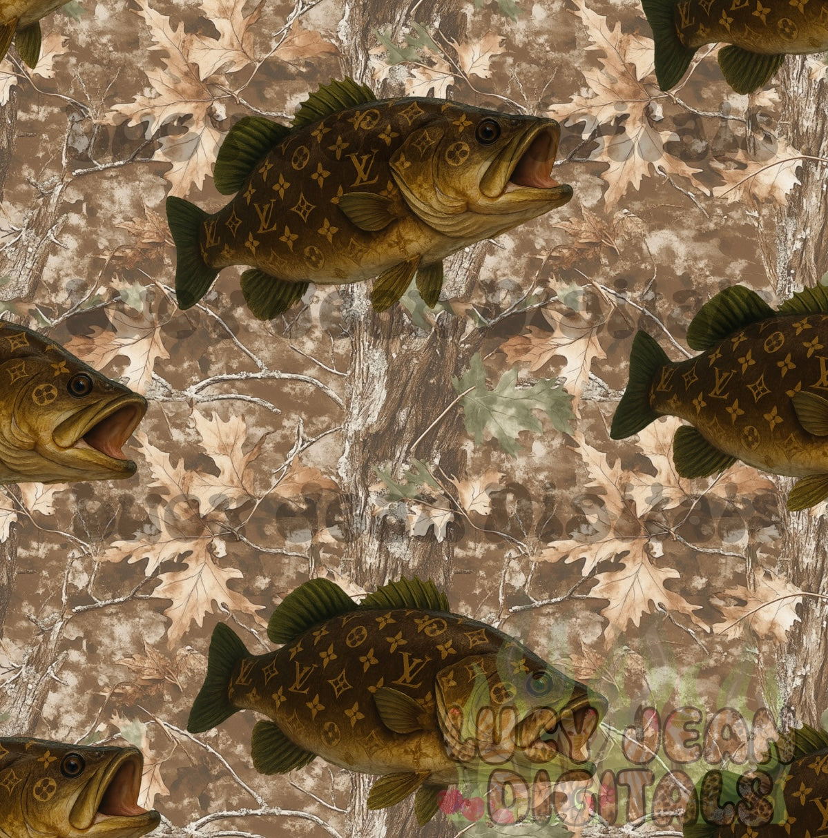 Boujee camo bass Seamless File