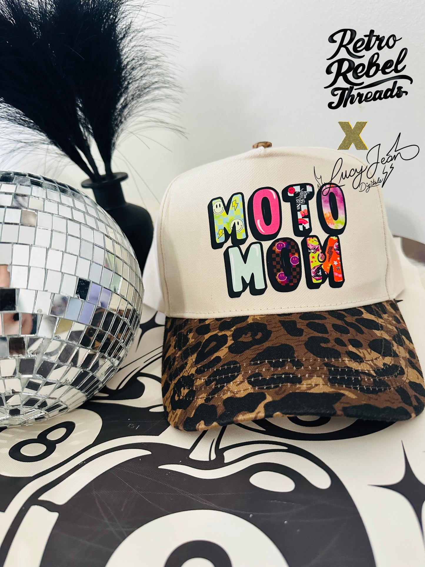 Moto Mom Adult Trucker Hat
