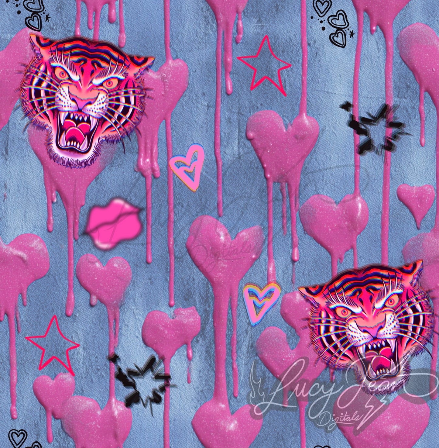 Drippy Tiger denim Seamless File-2026