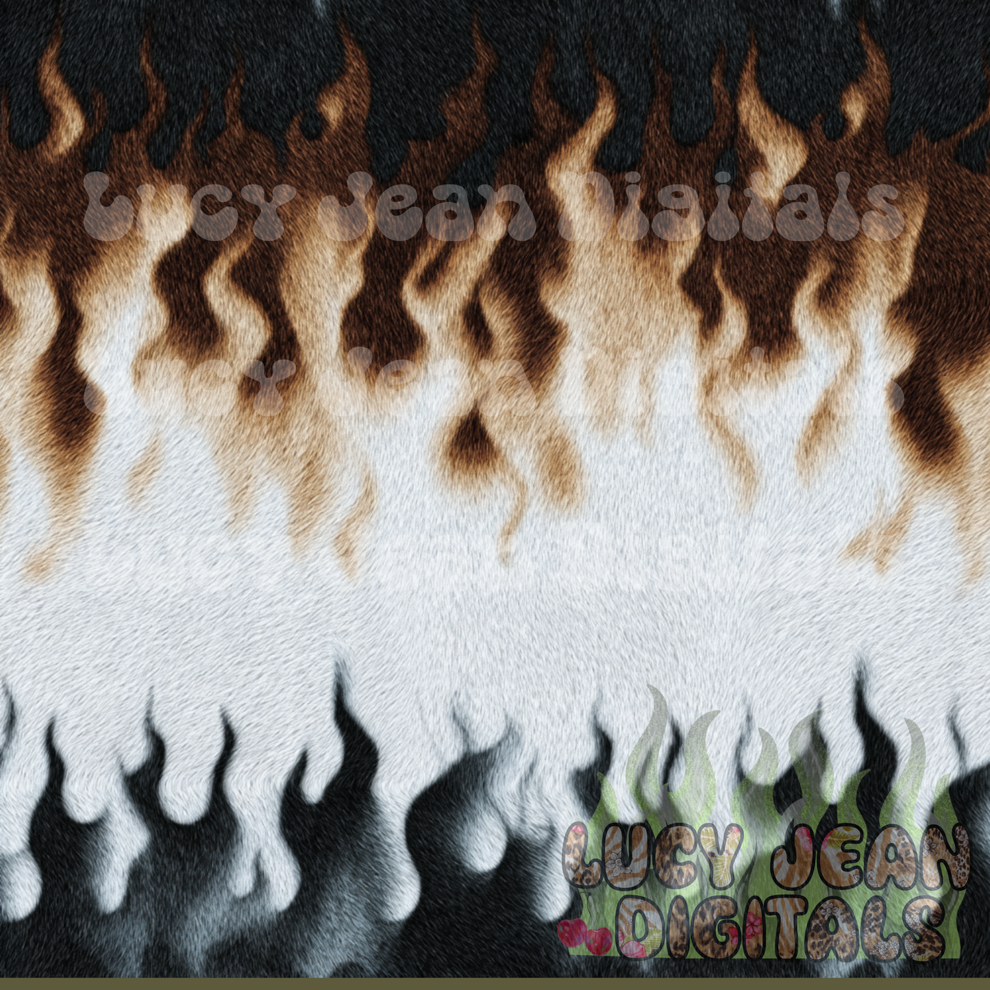 Cowhide Flames Seamless File