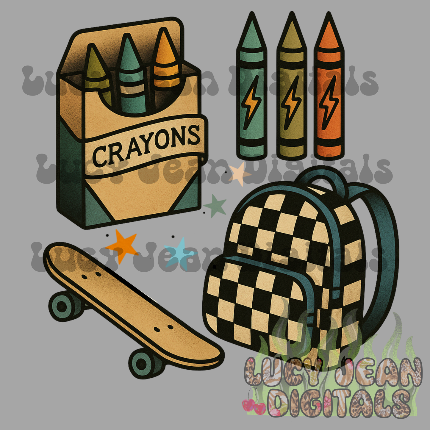 Skater Back to school PNG