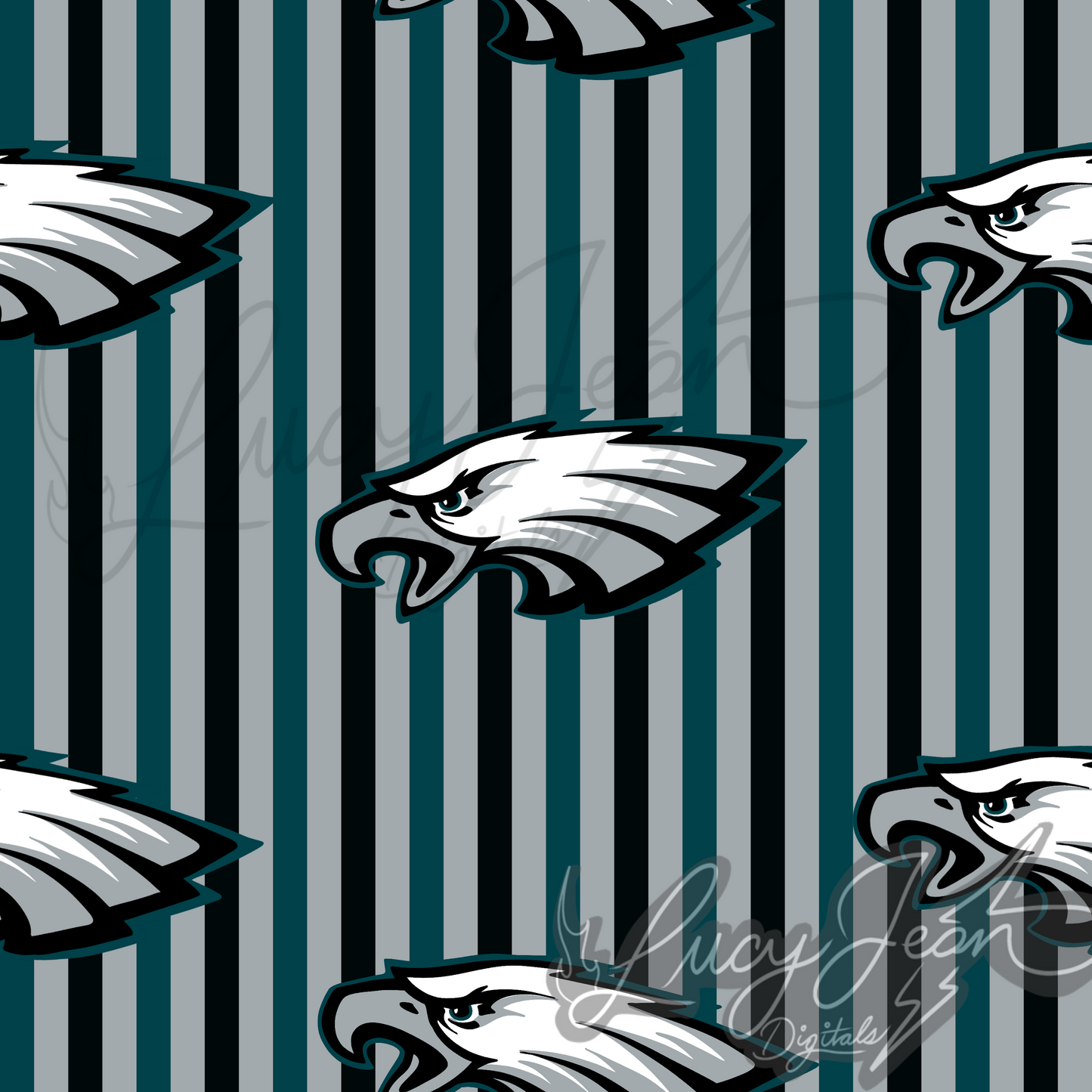 Eagles 3 color stripes football seamless file-2026