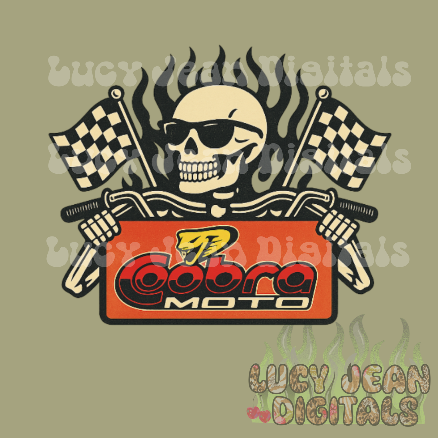 Cobra moto Skeleton PNG
