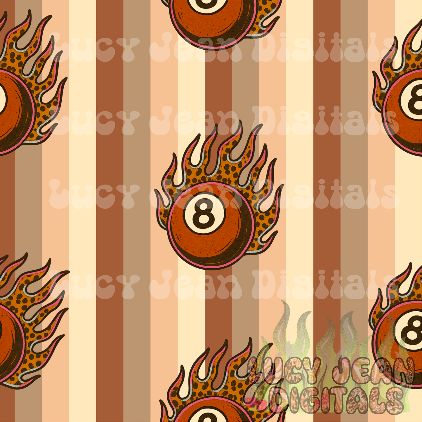 Leopard 8ball Seamless File
