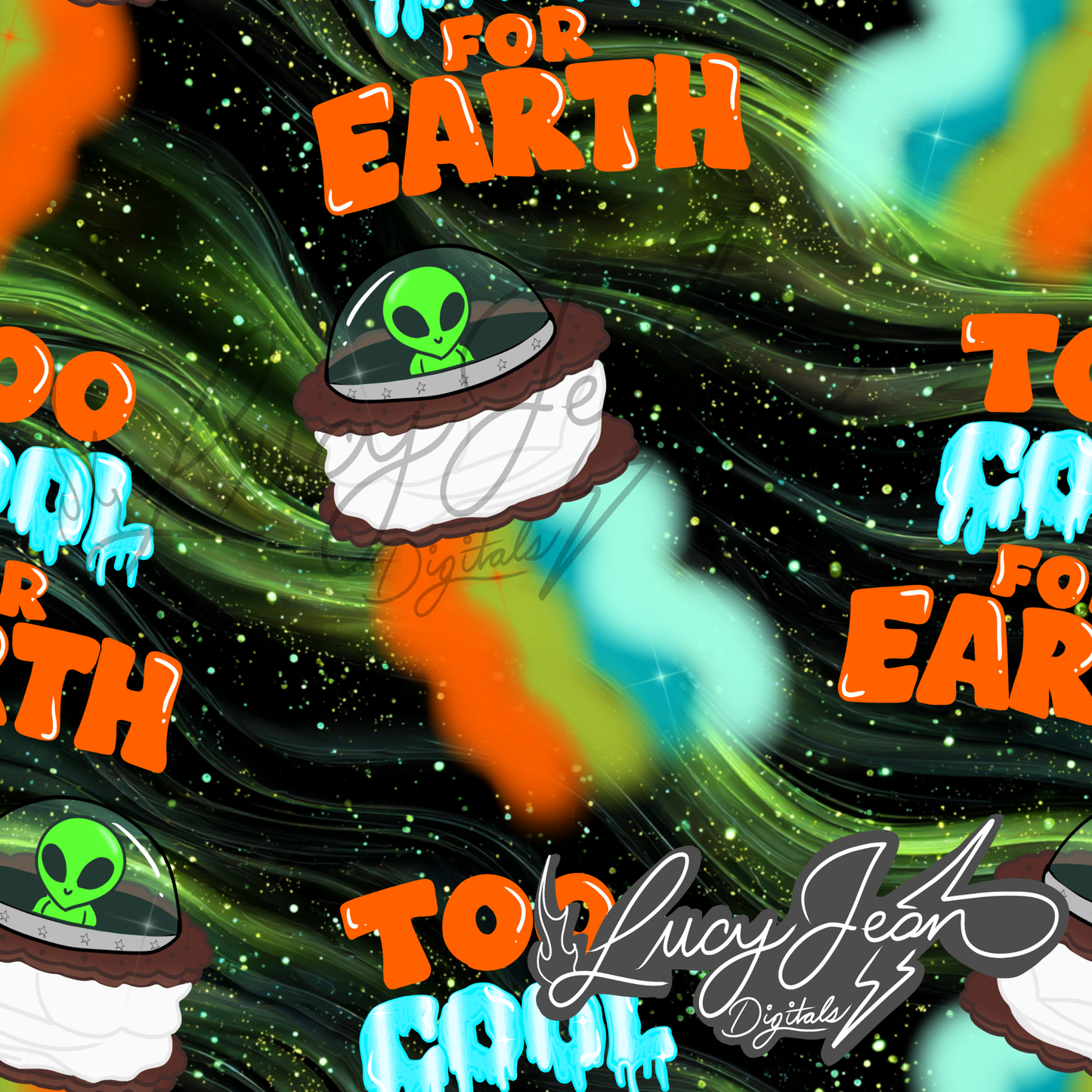 LIMITED COLLAB LJD x RDD ALIEN ICE CREAM SEAMLESS FILE