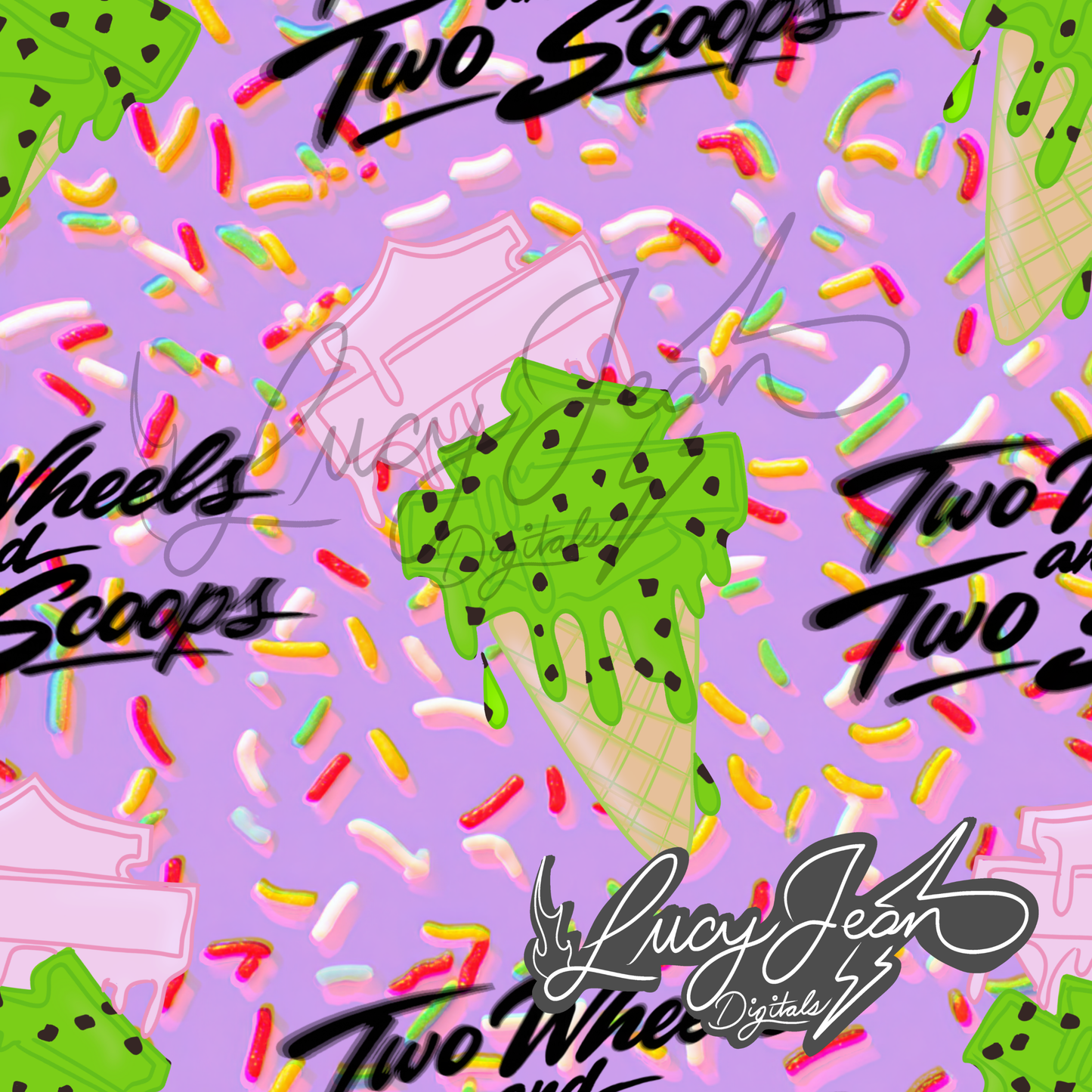 LIMITED COLLAB LJD x RDD TWO WHEELS TWO SCOOPS HD MOTO ICE CREAM SEAMLESS FILE
