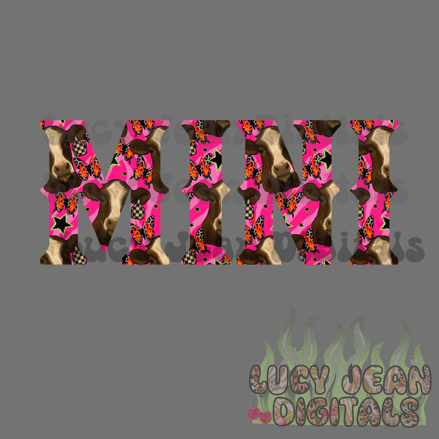 Mama & Mini Cow PNG BUNDLE