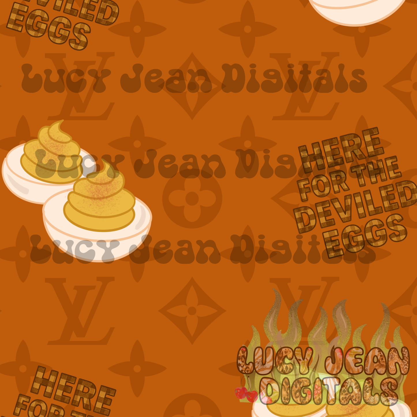 Boujee Deviled eggs Seamless File