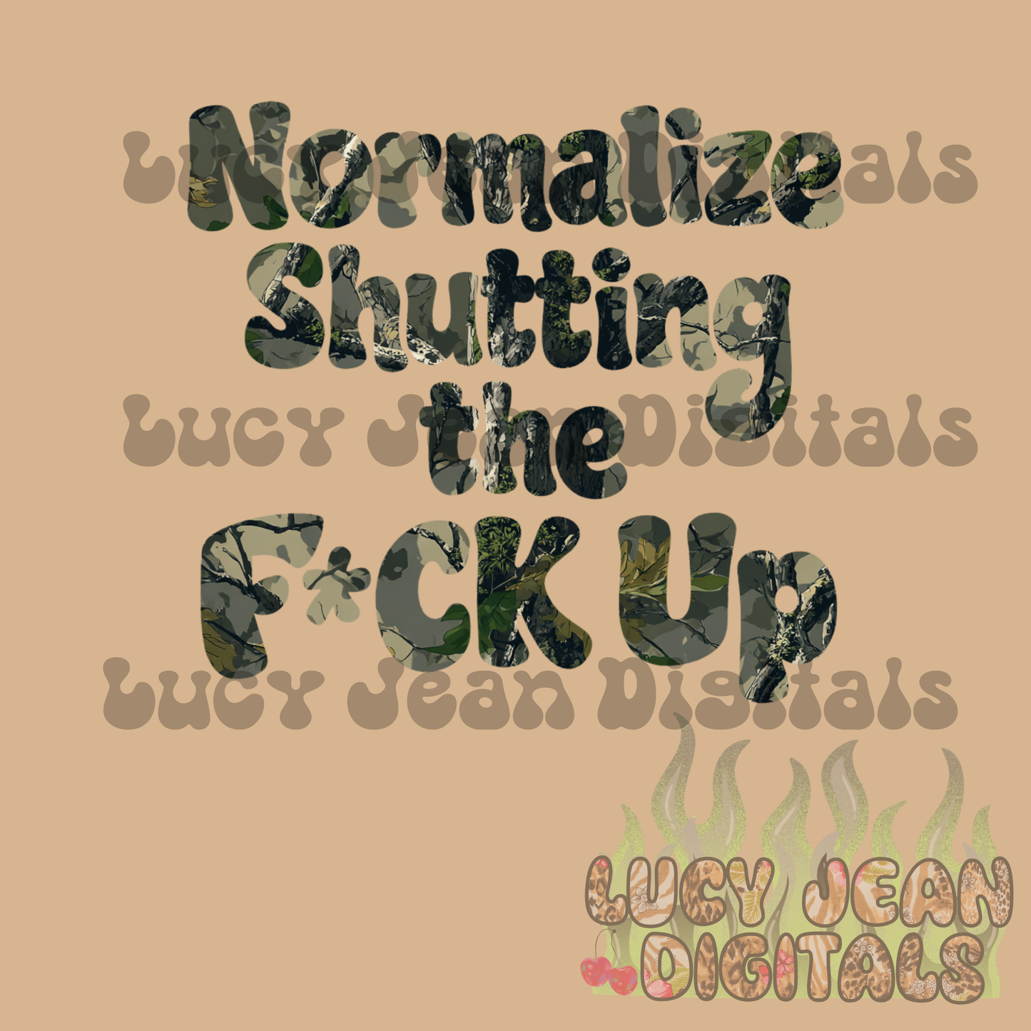 Normalize Shutting the F up camo PNG