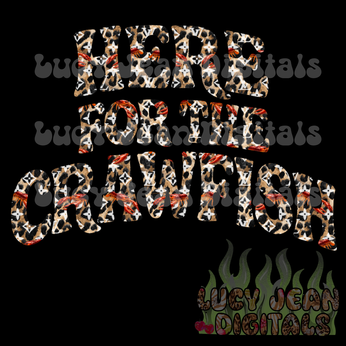 Boujee cheetah here for the crawfish PNG