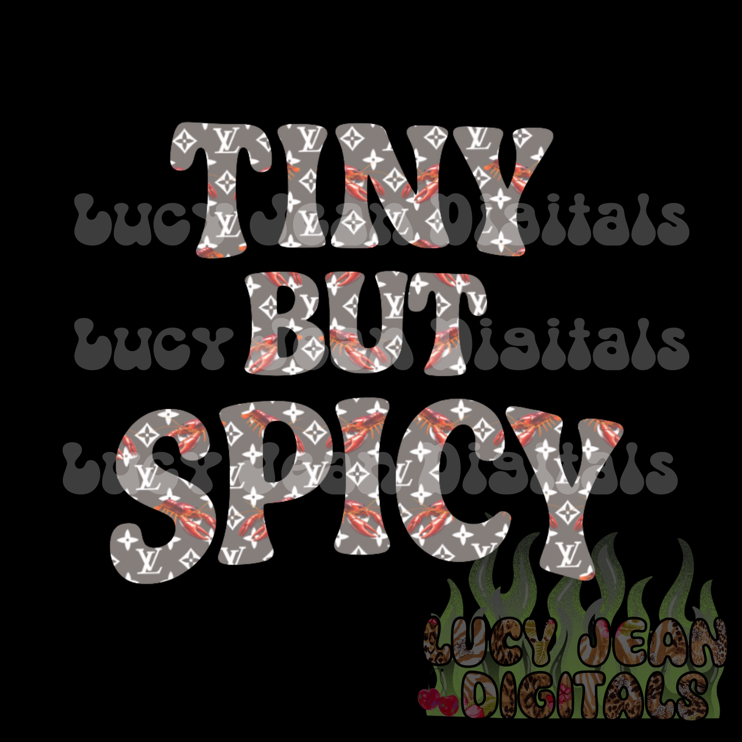 Boujee grey Tiny but Spicy PNG