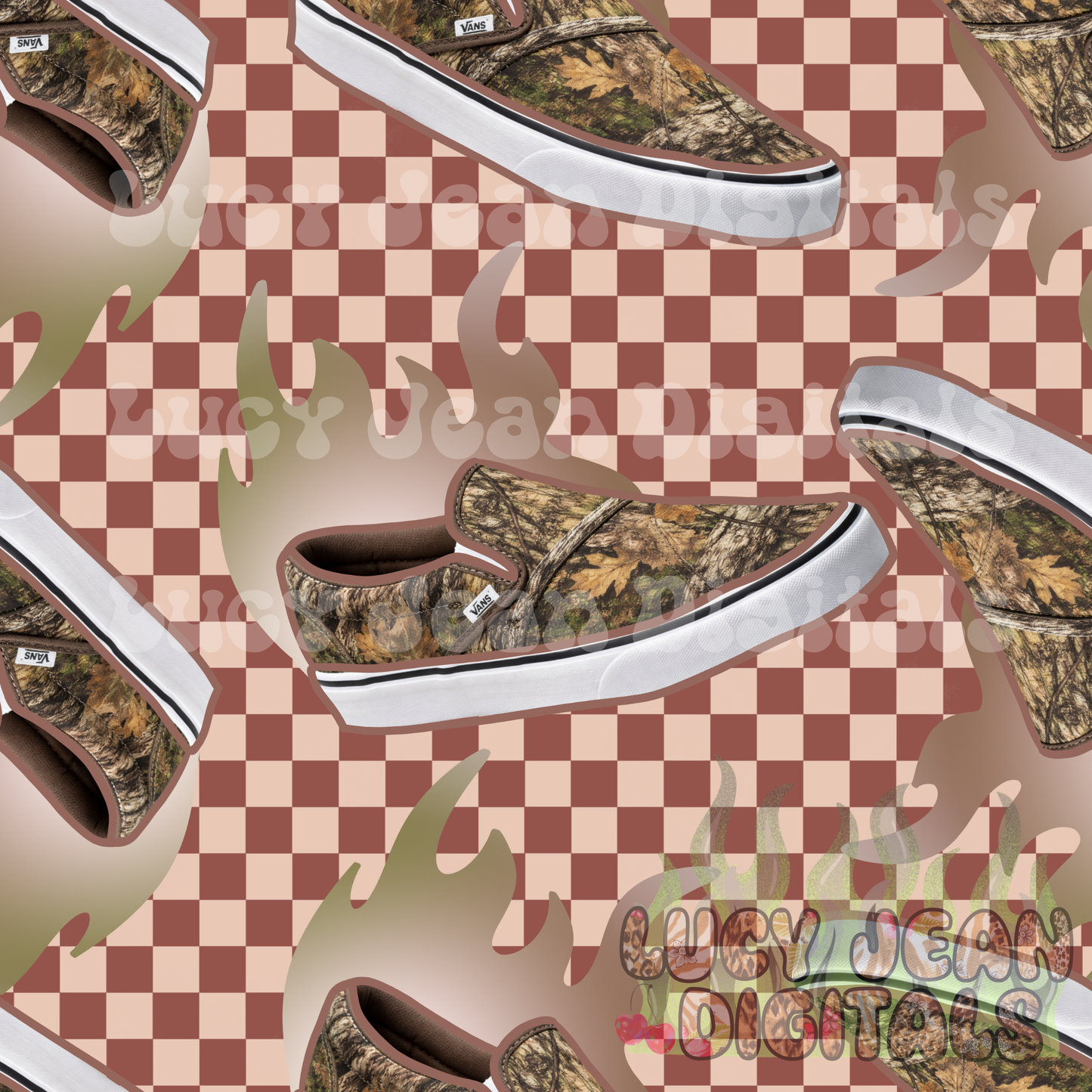 Camo Sneakers Seamless File