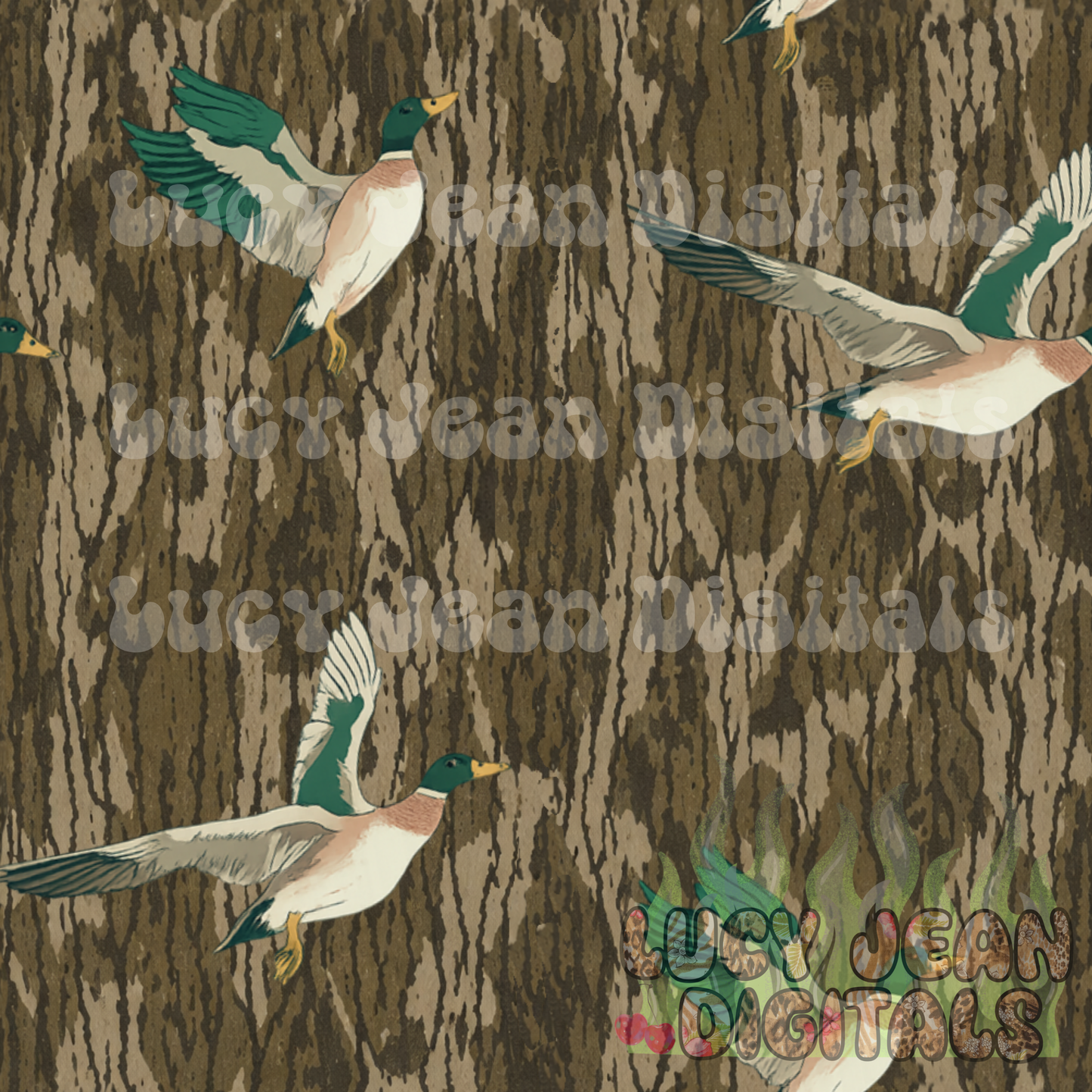 mallard Realistic Camo Seamless File
