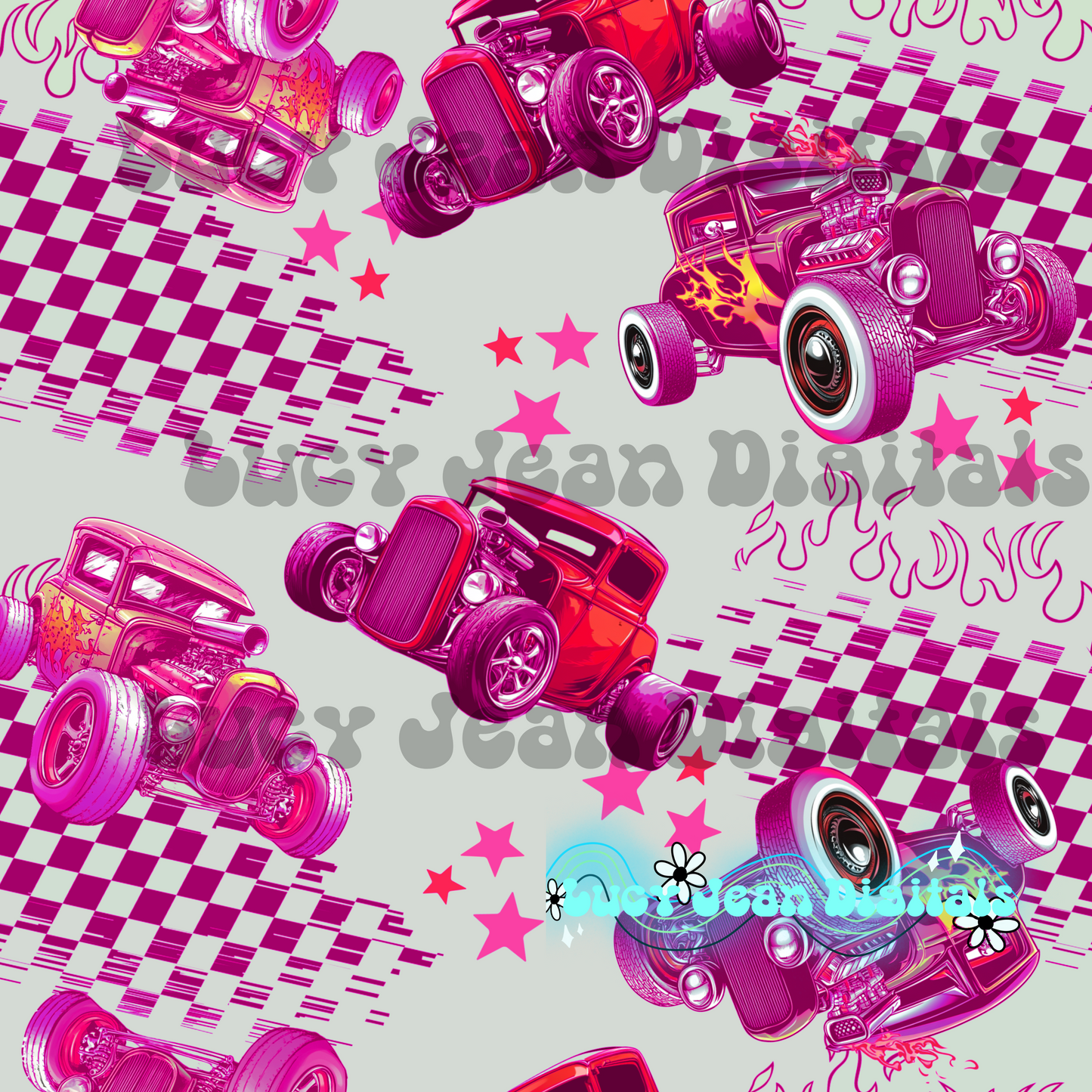 Pink Hot Rod Seamless File