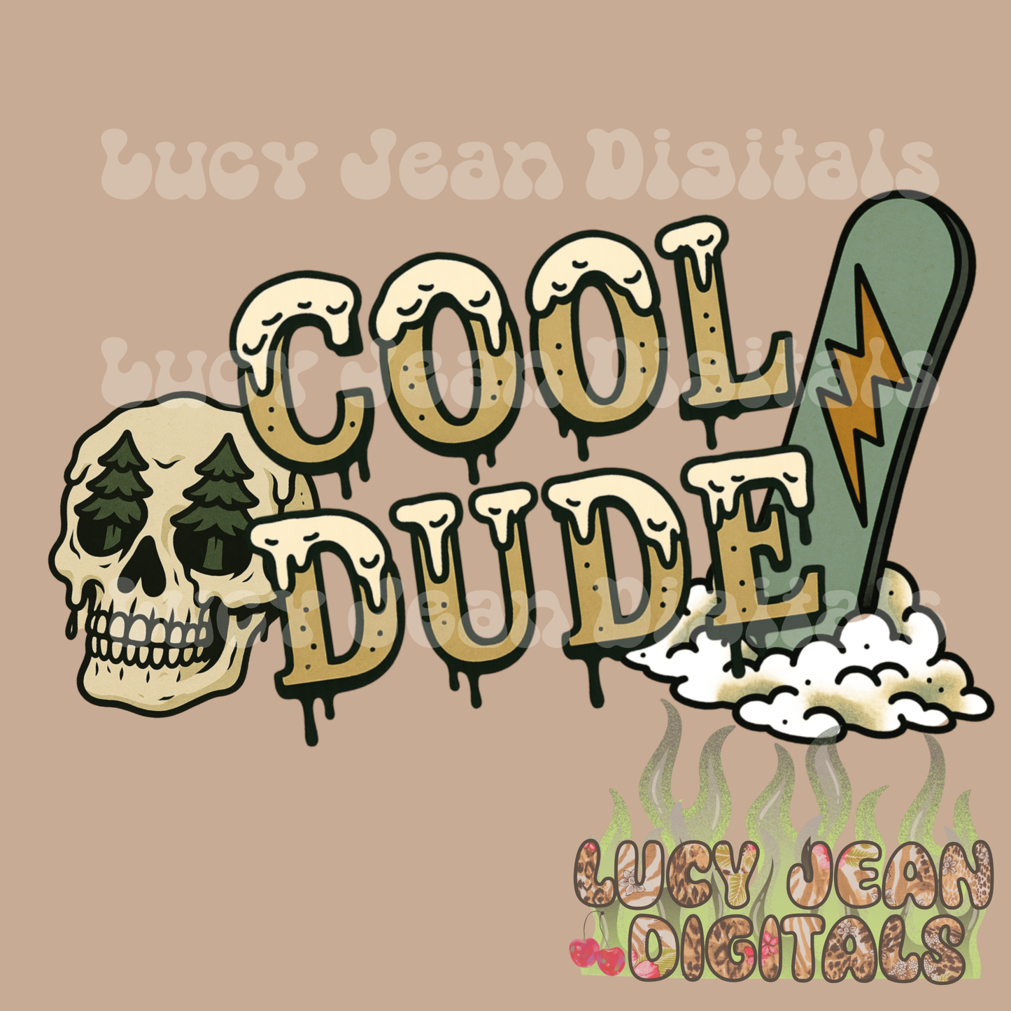Winter Skulls cool dude PNG