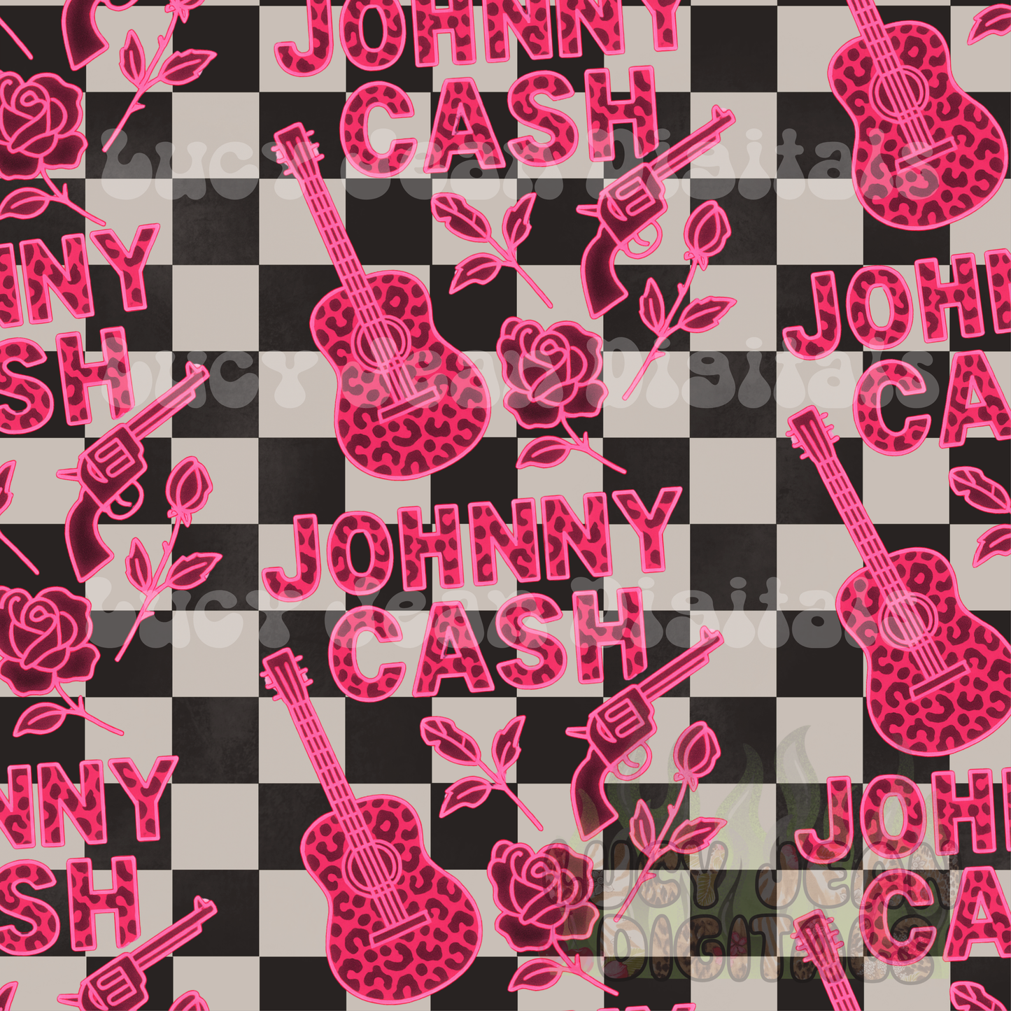 Cash Pink Neon Seamless File