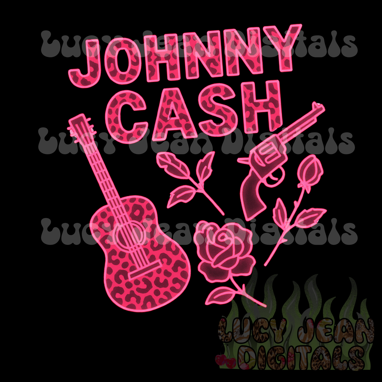 Cash Pink Neon PNG