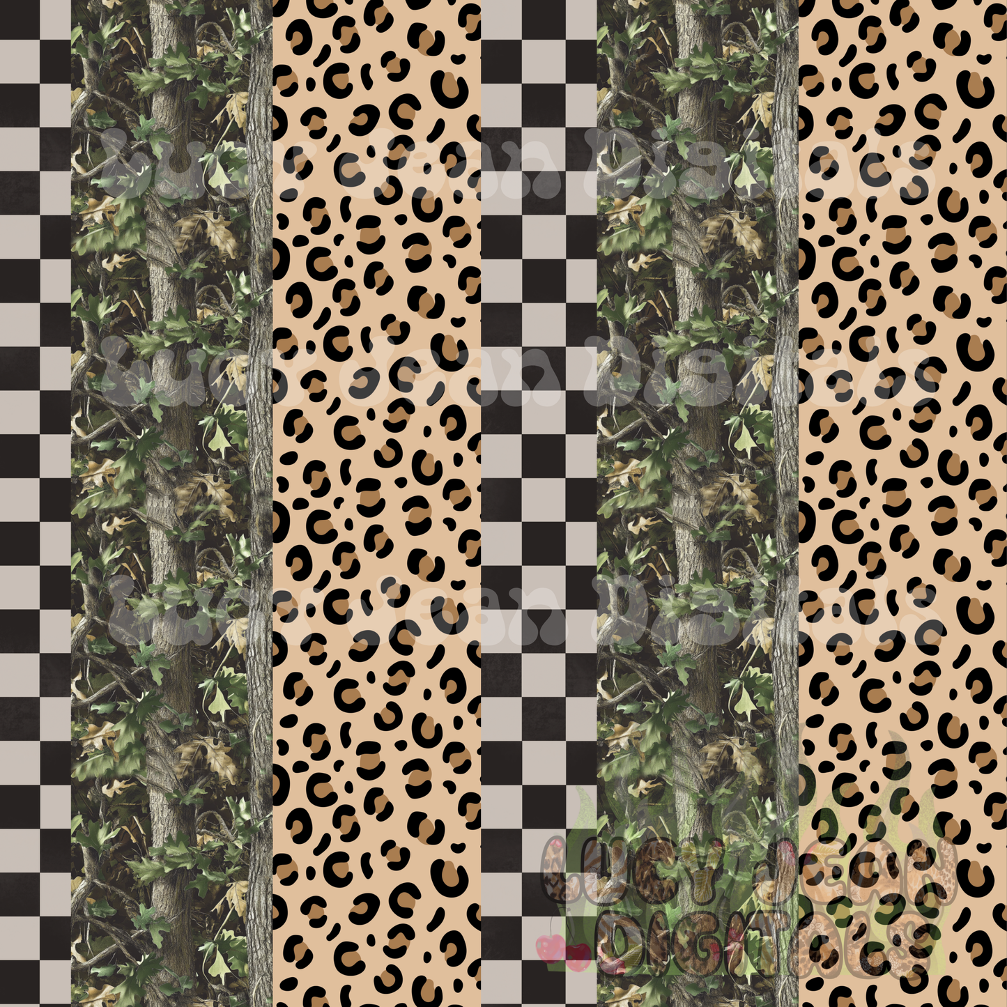 Green Camo, Checkered, Leopard Seamless File
