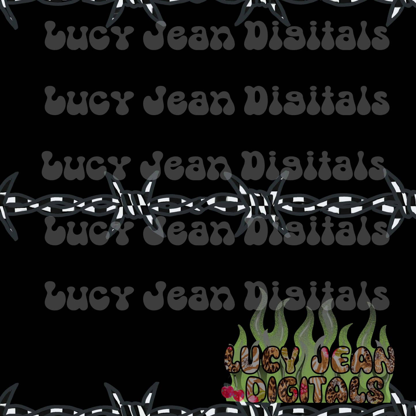 Black Barbed Checkered Seamless File