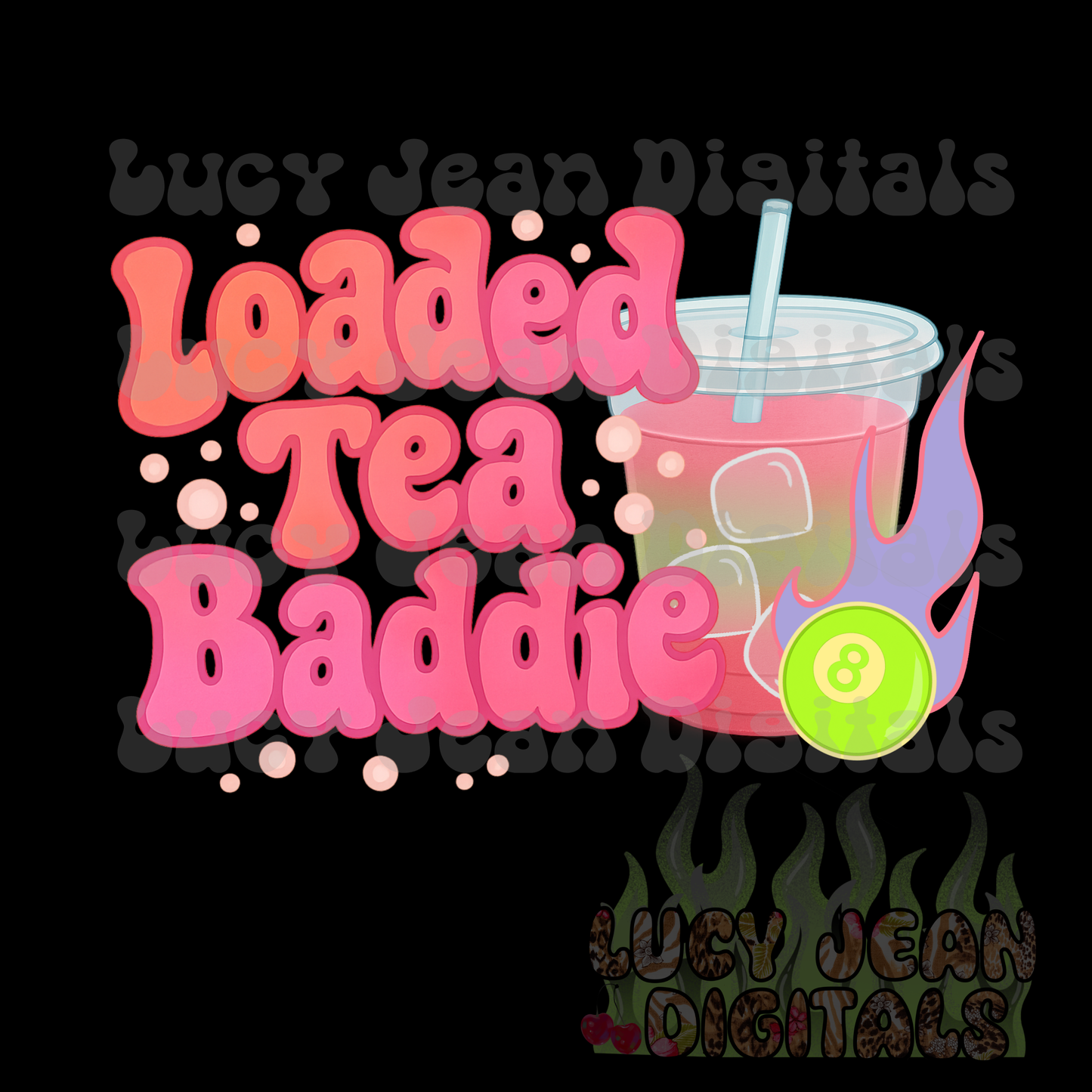Loaded Tea Baddie PNG