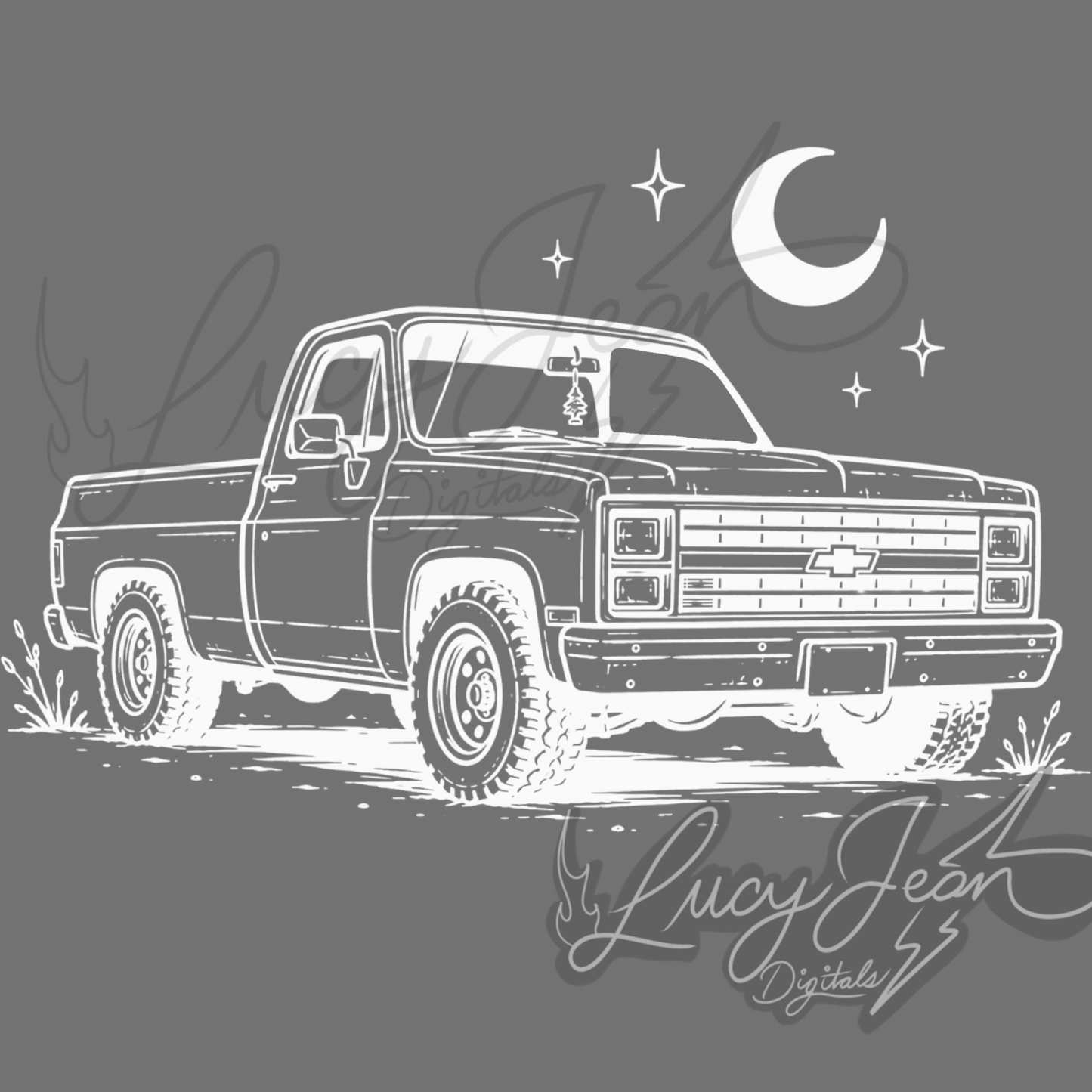 square body truck PNG(2 colors include)- 2026
