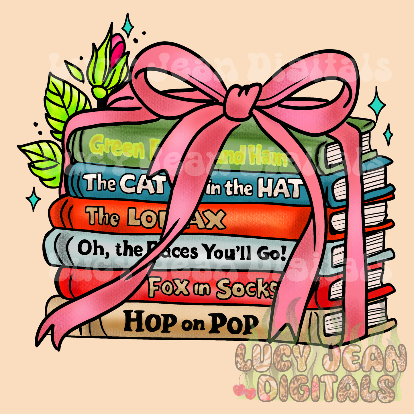 Traditional tattoo book stack PNG -2026