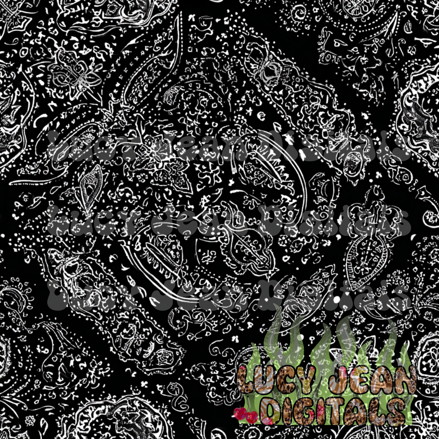 Black Bandana Seamless File