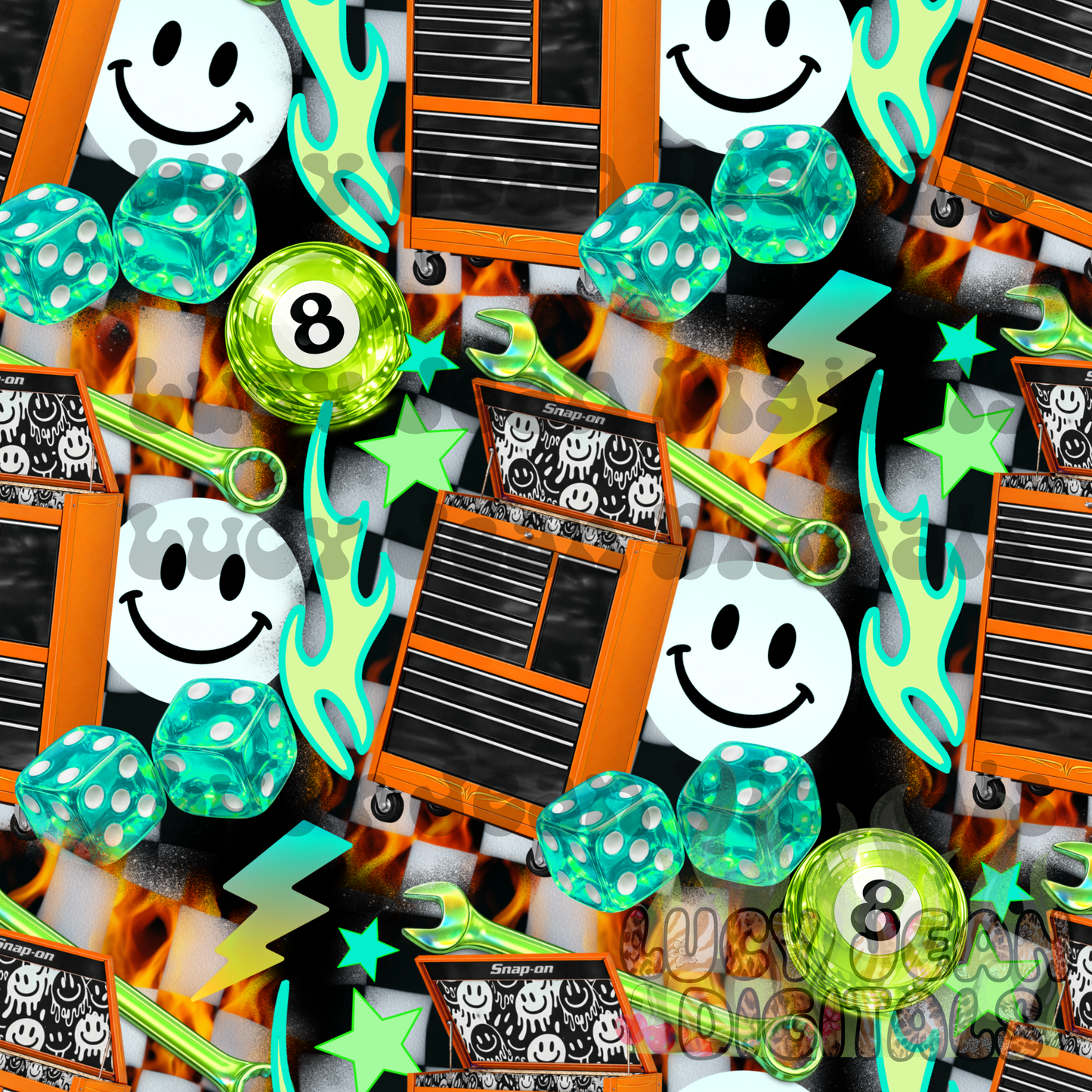 Dopamine Tool Box Orange Seamless File- 2026