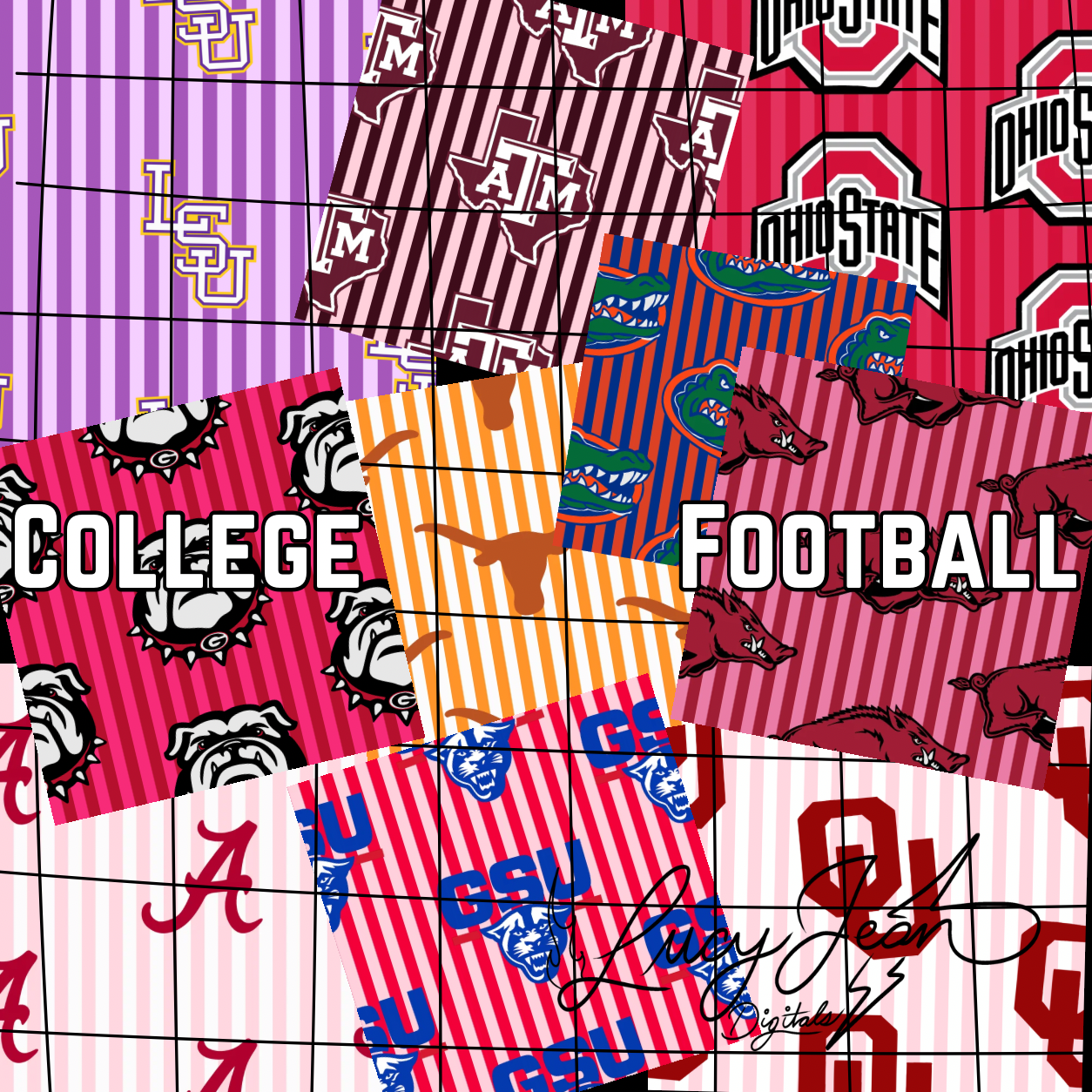College Football Seamless File Bundle-2026
