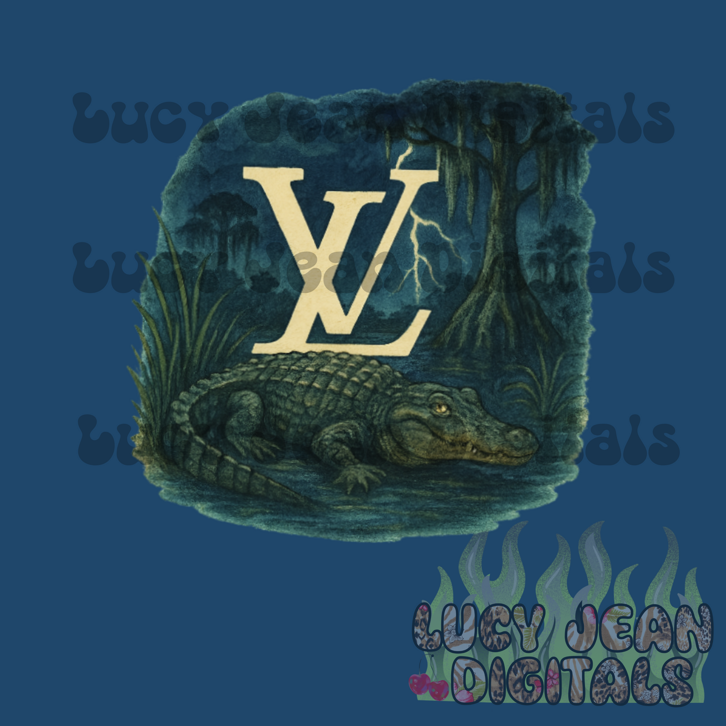 Boujee Alligator PNG