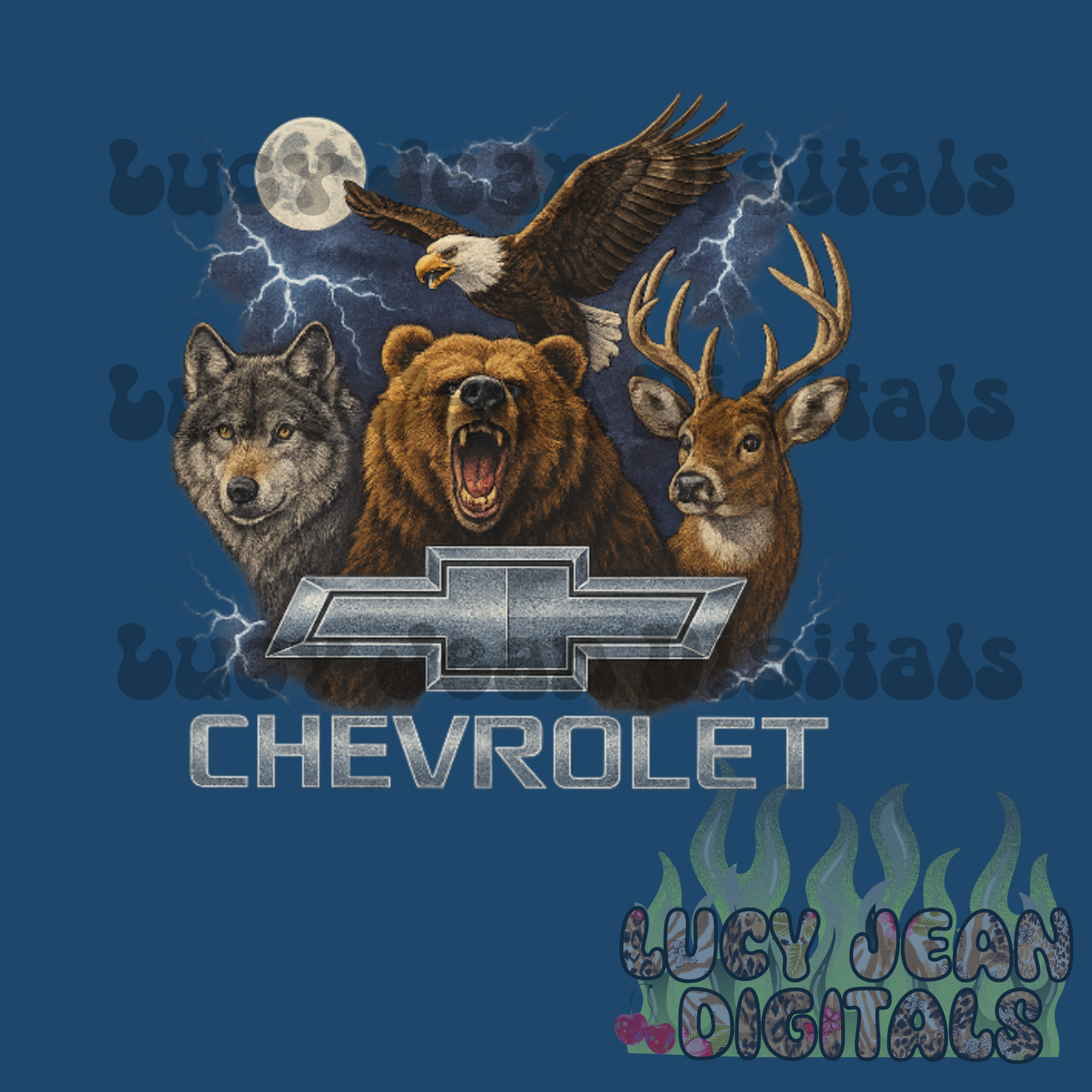 Mixed Animals Car/Truck PNG