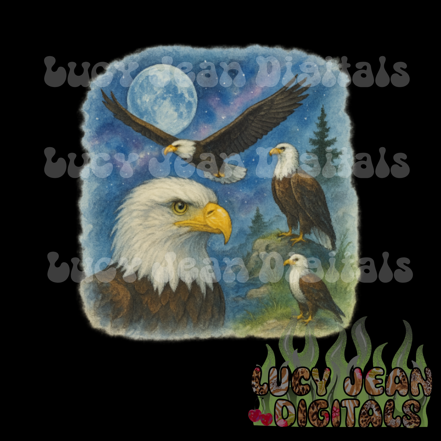 Vintage Eagle PNG