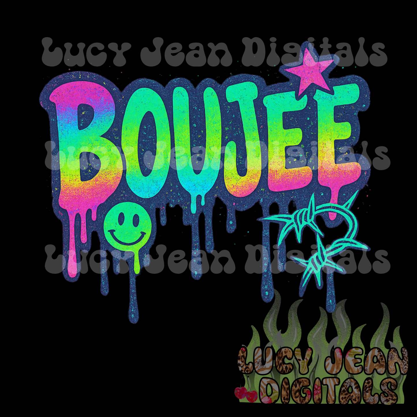 Boujee graffiti PNG