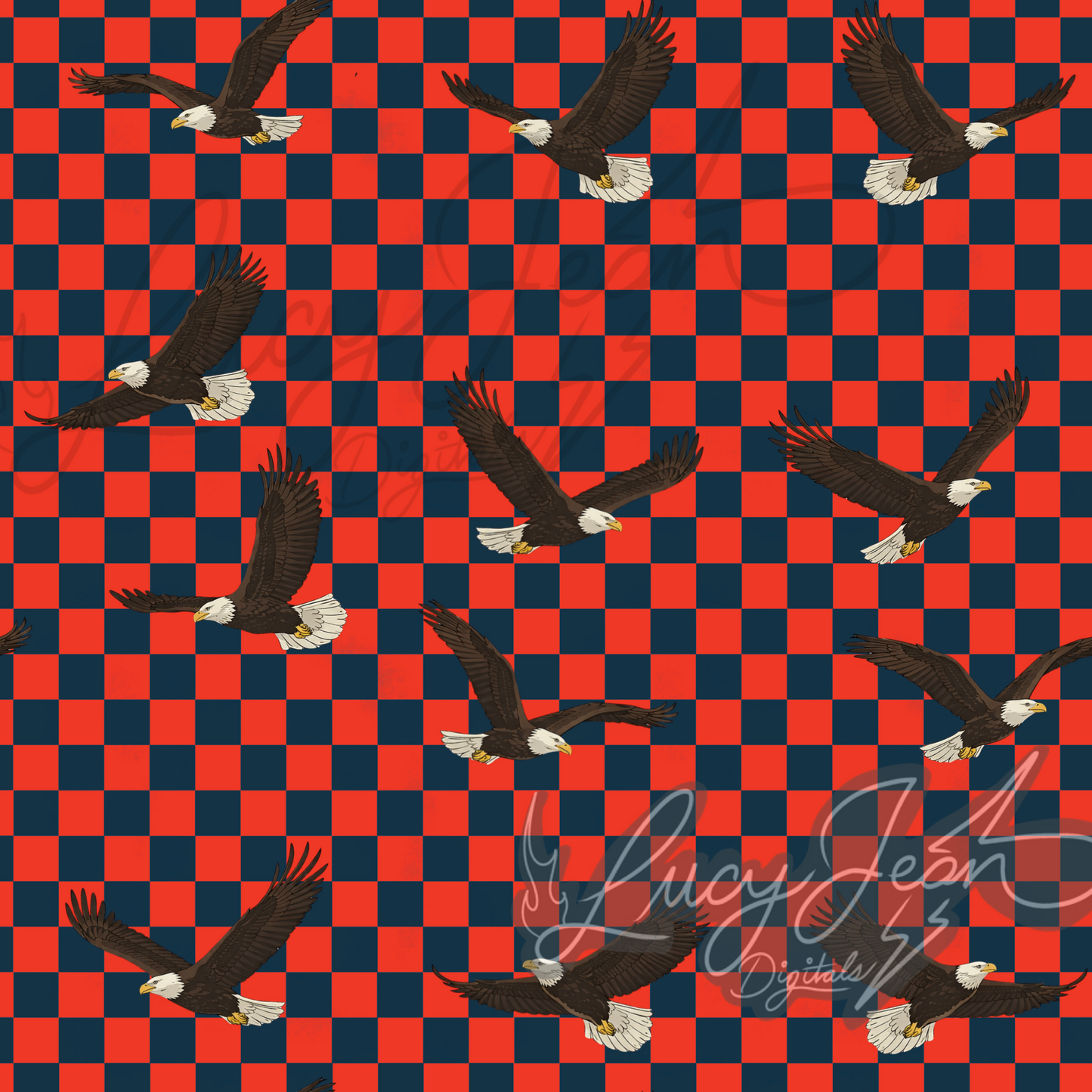 American Eagle Checkered seamless File- 2026