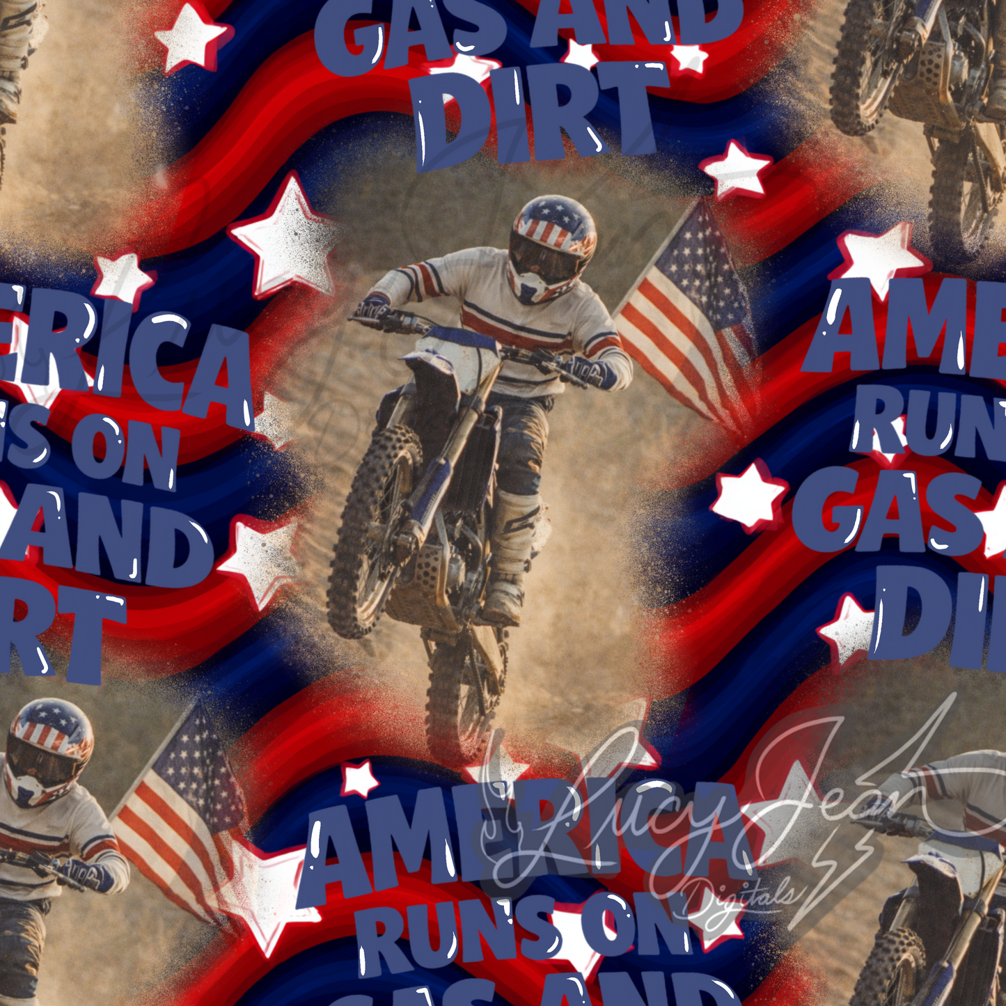America runs on gas and dirt moto seamless file- 2026