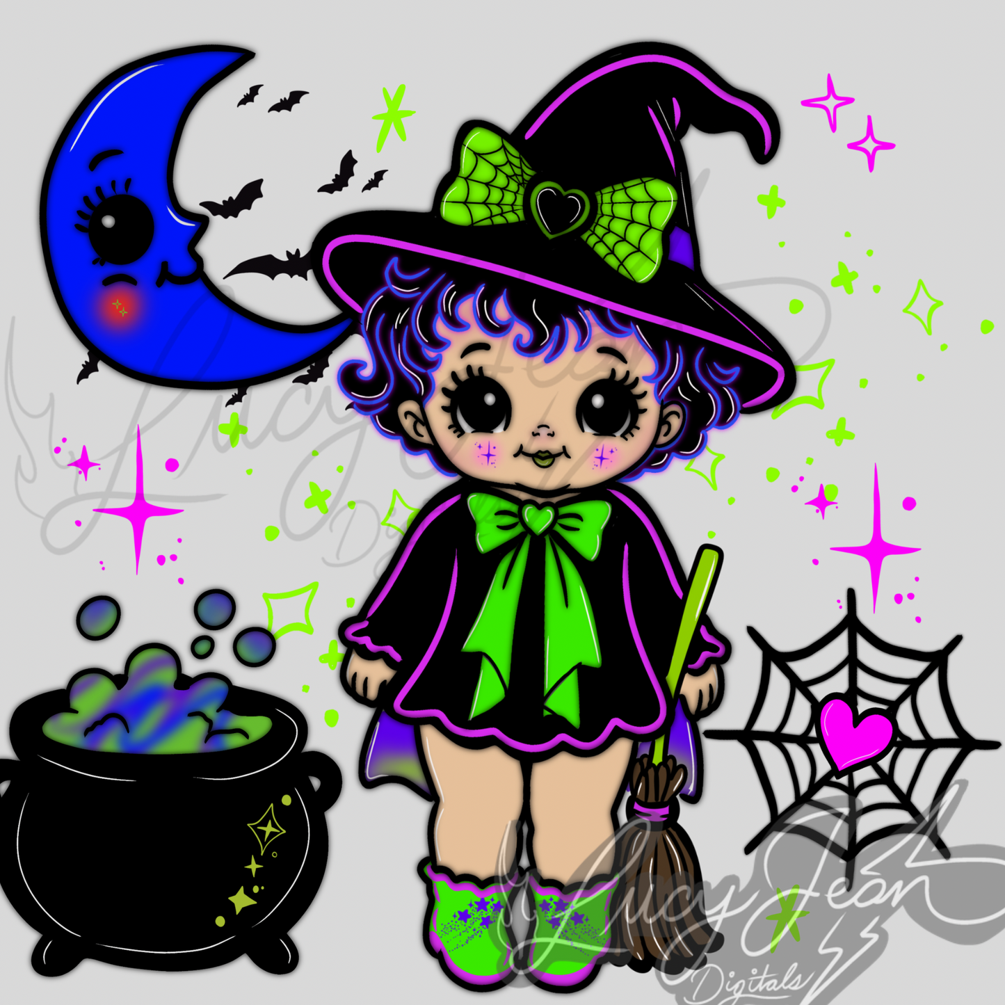 Halloween witch Kewpie PNG -2026