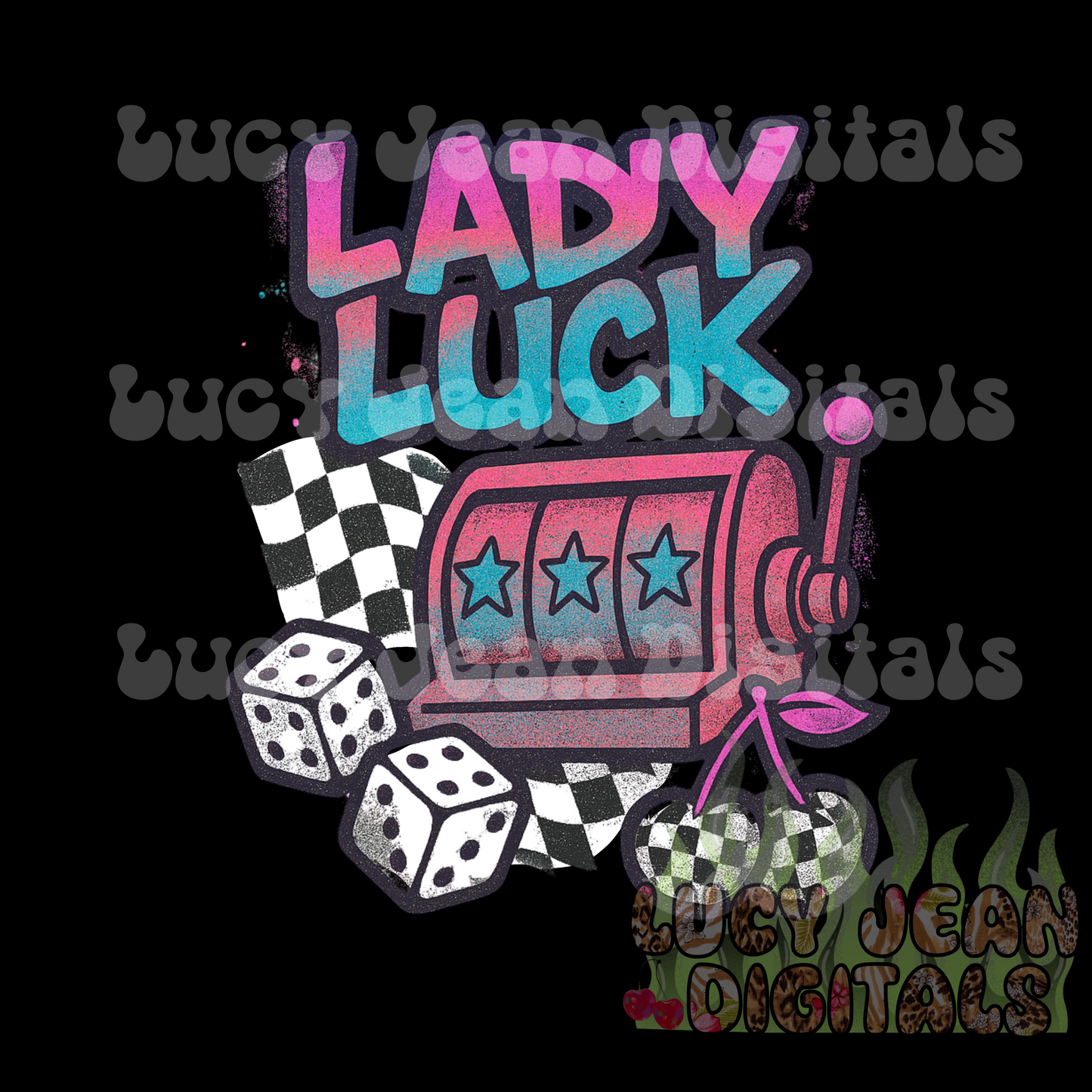 Lady Luck Slot machine pink PNG