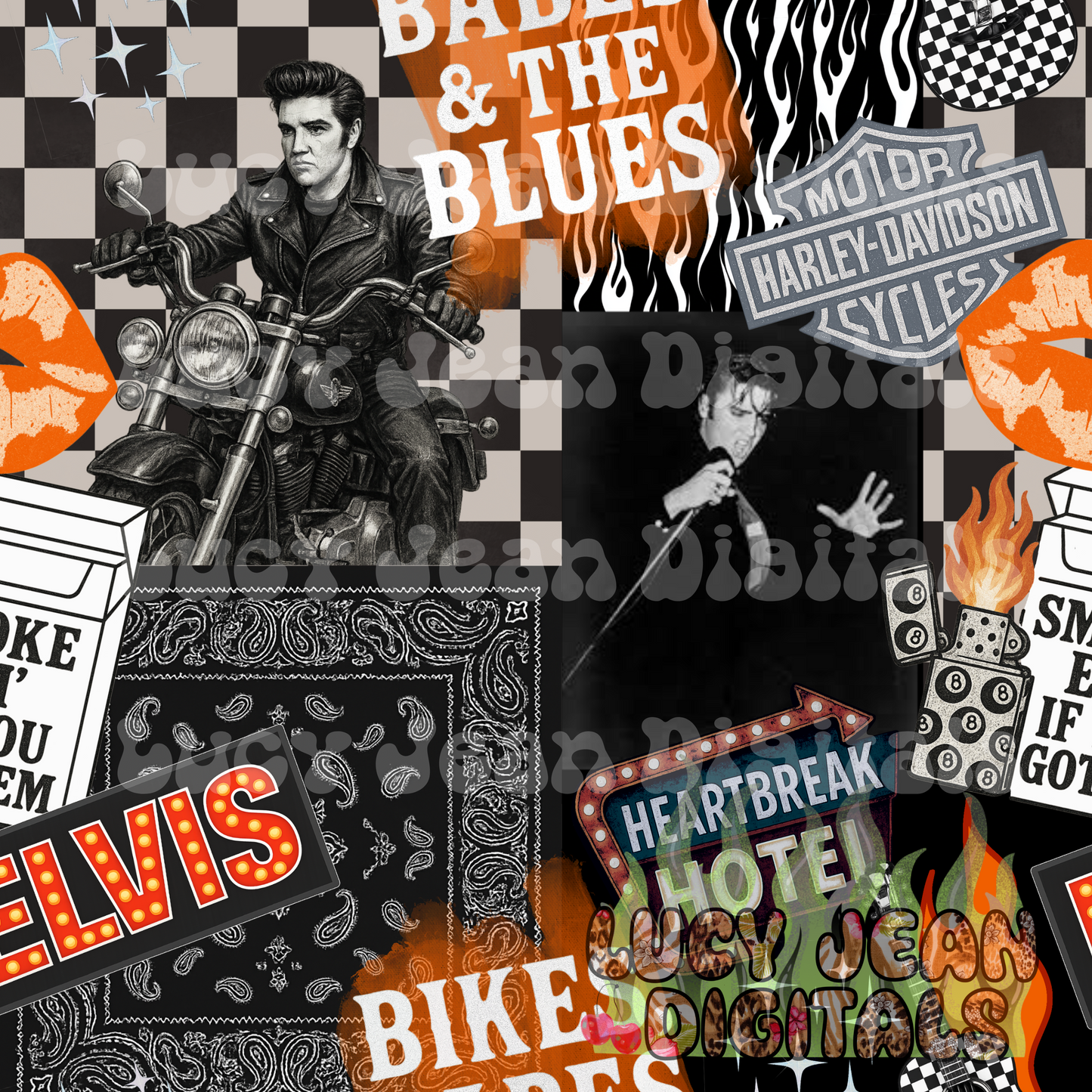 *LIMITED* The King Collage Seamless File