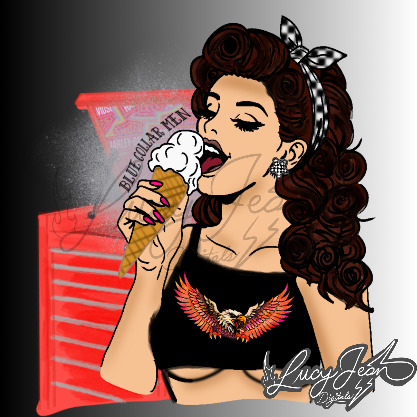 LIMITED Blue collar Ice cream PNG- 2026