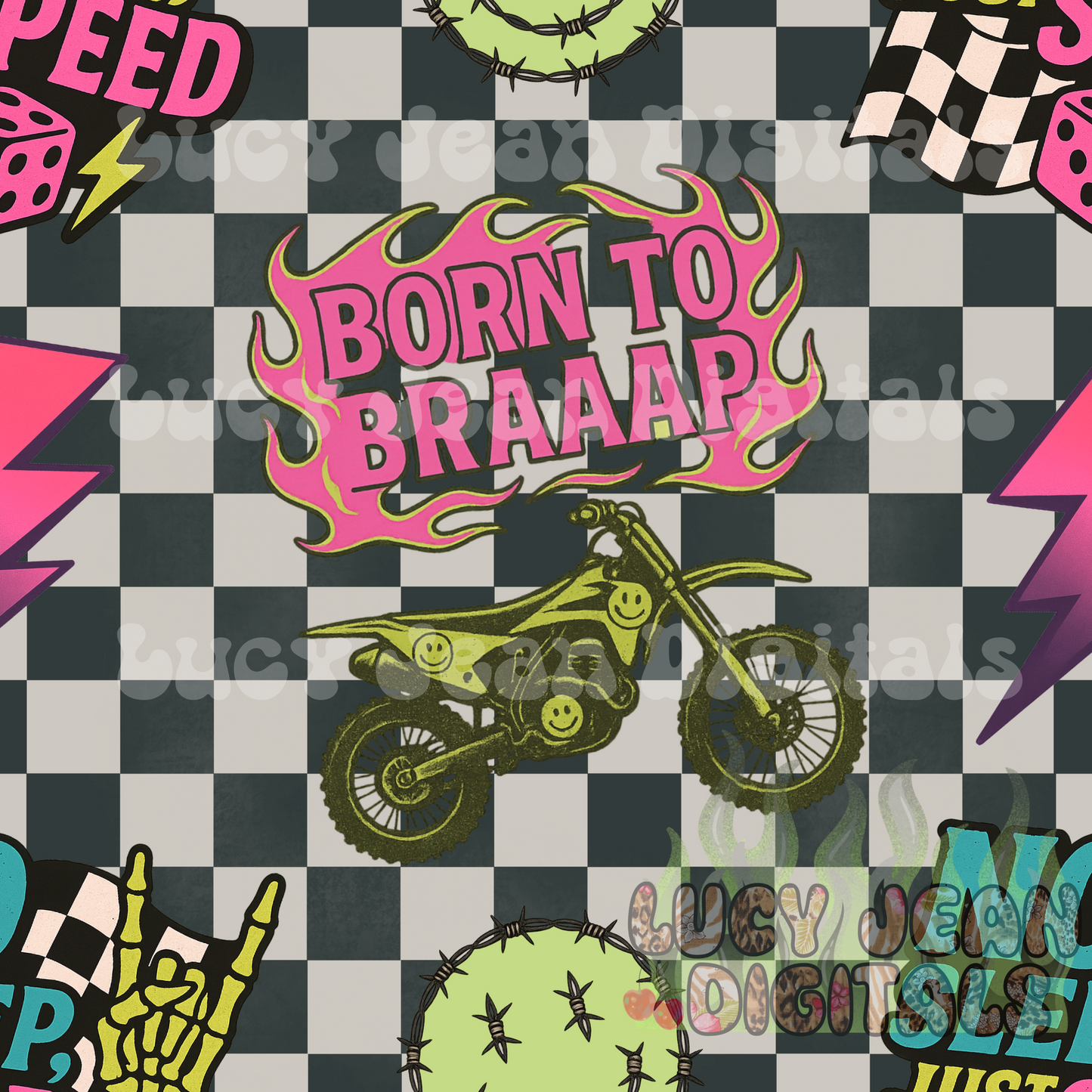 Born to Braaap seamless file