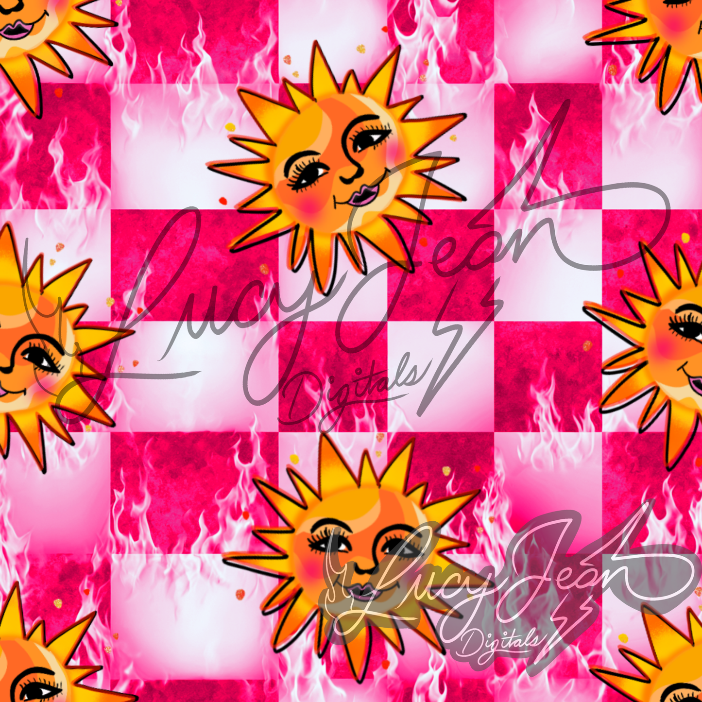 Retro Sun Seamless File- 2026